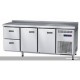 Стол холодильный среднетемпературный СХС-70-02 неохлаждаемая столешница с бортом (дверь, дверь, дверь)